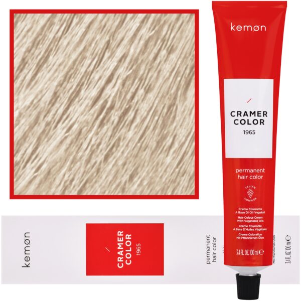 Kemon Cramer Color – kremowa farba do włosów z olejem kokosowym, 100ml 10,78 | Fioletowy Perłowy Platynowy