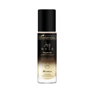 Bielenda Długotrwały podkład matujący 02 Vanilla ceramidy + kolagen + koloidalne złoto