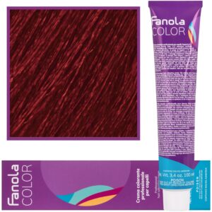 Fanola Crema Color farba - profesjonalny krem koloryzujący, 100 ml 7.66 | Średni Blond Czerwony Intensywnie