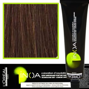 Loreal Inoa farba do włosów głęboki i trwały kolor dodatkowa ochrona włosa 60 ml 6.8 Ciemny Blond Mokka