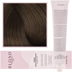 Inebrya Blondesse Toner - toner do włosów, neutralizujący żółte refleksy, 100ml DT02 | Głęboki Brązowy Perłowy