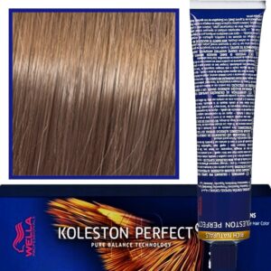 Wella Koleston Perfect Me profesjonalna farba do koloryzacji włosów 60ml 7/38 Złoto Perłowy Średni Blond