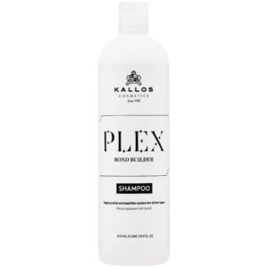 Kallos Plex Bond Builder - szampon wzmacniający z peptydami, do włosów farbowanych, 500ml