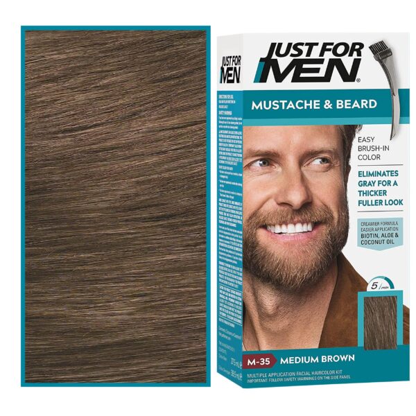 Just For Men Color Gel - odsiwiacze do włosów dla mężczyzn w formie żelu, 28g M35 | Średni Brąz