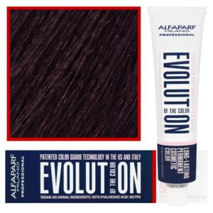 Alfaparf Evolution - wegańska farba do koloryzacji włosów, 60ml 4,65 | Średni Czerwony Mahoniowy Brąz