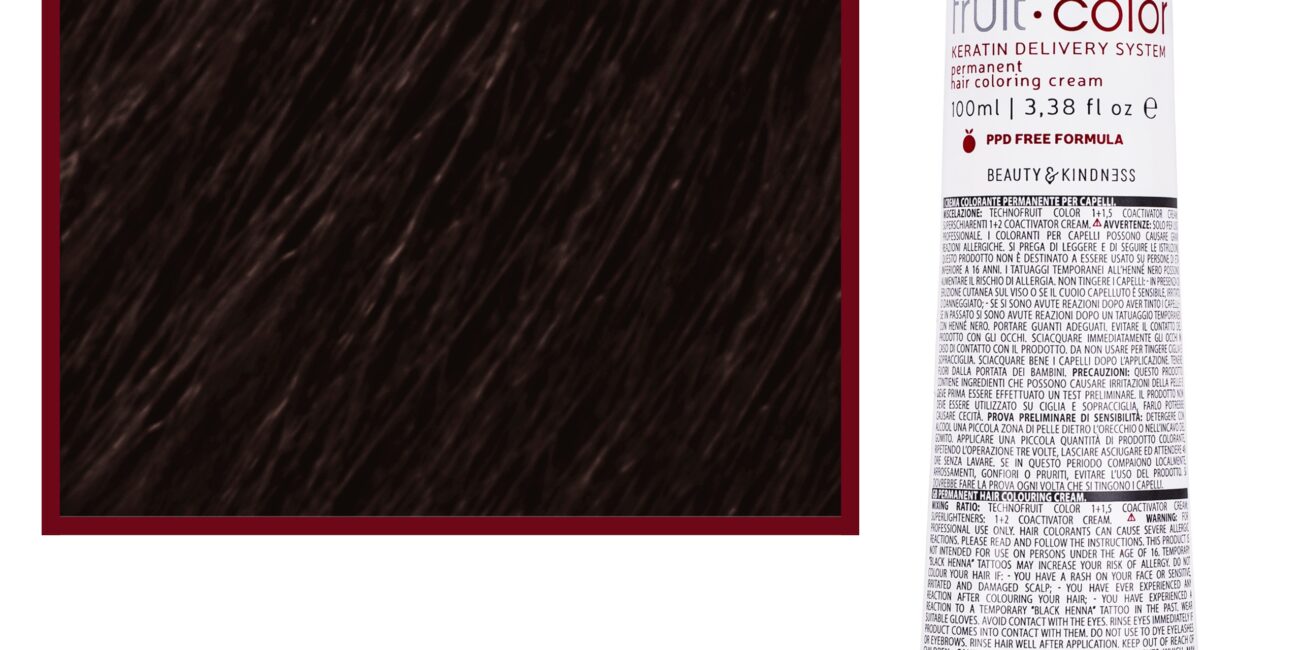 Alter Ego Technofruit Color – farba z keratyną do trwałej koloryzacji włosów, 100ml 6/7 | Ciemny Blond Orzechowy