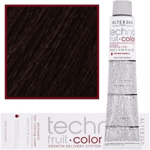Alter Ego Technofruit Color – farba z keratyną do trwałej koloryzacji włosów, 100ml 6/7 | Ciemny Blond Orzechowy