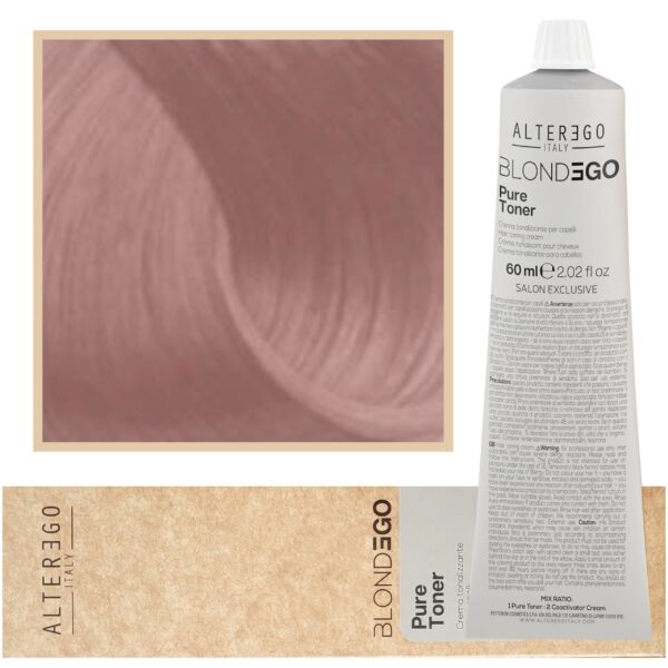 Alter Ego BlondEgo Pure Toner - ochładzający kolor toner do włosów blond, różne kolory, 60ml Caramel | Karmelowy Blond