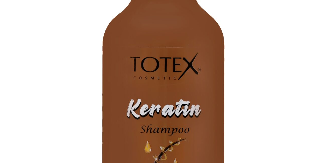 Totex Premium Hair Care Keratin - wzmacniający szampon do włosów zniszczonych z keratyną, 500ml