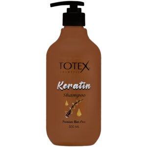 Totex Premium Hair Care Keratin - wzmacniający szampon do włosów zniszczonych z keratyną, 500ml