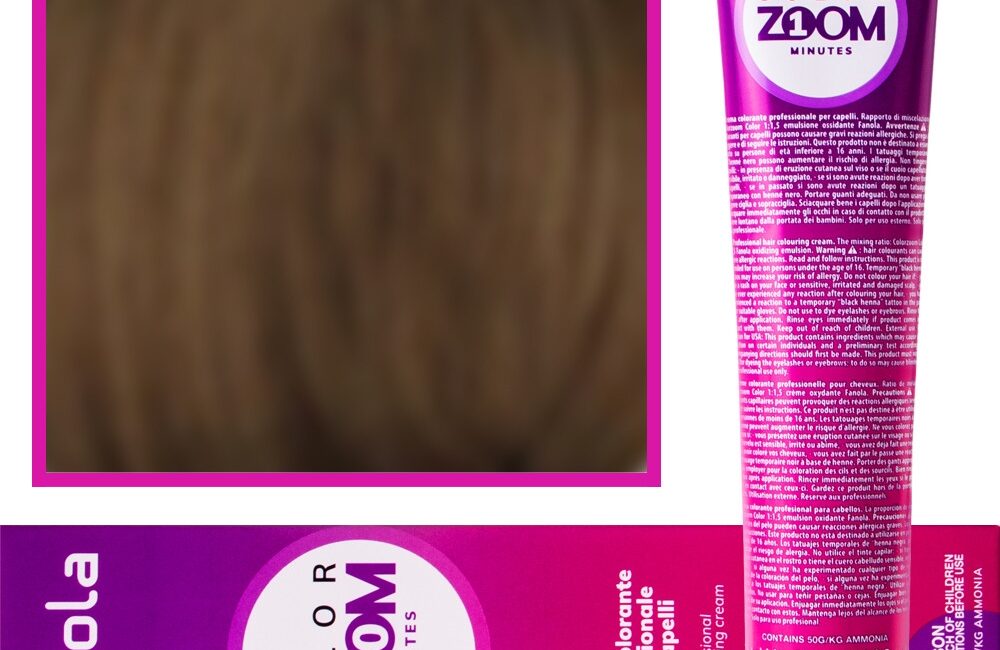 Fanola Color Zoom - krem do farbowania włosów cała paleta, 100 ml 6.3 Ciemny złoty blond
