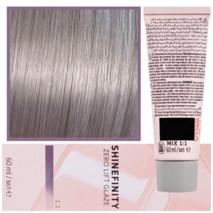 Wella Shinefinity Zero Lift Glaze - profesjonalna farba do włosów, 60ml 07/12 | Średni Matowy Popielaty Blond