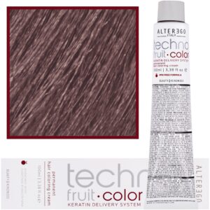 Alter Ego Technofruit Color – farba z keratyną do trwałej koloryzacji włosów, 100ml 8/27 | Jasny Blond Irys Brązowy