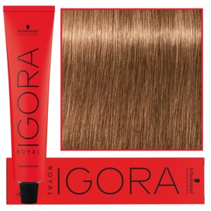 Schwarzkopf Professional Igora Royal - trwała farba do włosów o innowacyjnej formule, 60ml 7-65 | Średni Blond Czekoladowo Złoty