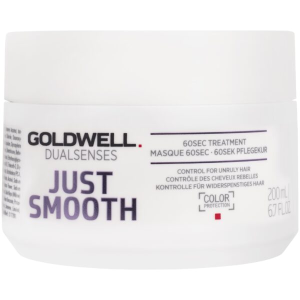 Goldwell Just Smooth 60 sec Treatment - maska do włosów cienkich i łamliwych, 200ml