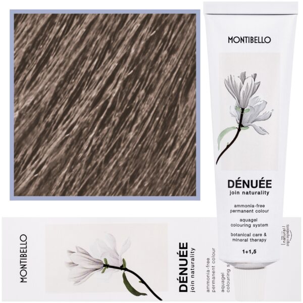 Montibello Denuee – naturalna wegańska farba do włosów bez amoniaku, 60 ml 9,21 | Popielaty Perłowy Bardzo Jasny Blond