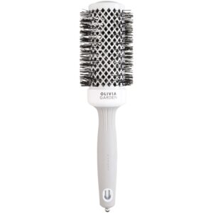 Olivia Garden Expert Blowout Shine White&Grey - ceramiczna szczotka do modelowania włosów, 45mm