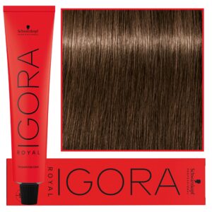 Schwarzkopf Professional Igora Royal - trwała farba do włosów o innowacyjnej formule, 60ml 5-65 | Jasny Brąz Czekoladowo Złoty