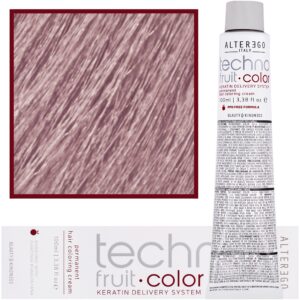 Alter Ego Technofruit Color – farba z keratyną do trwałej koloryzacji włosów, 100ml 10/12 | Platynowy Blond Popielaty Irys