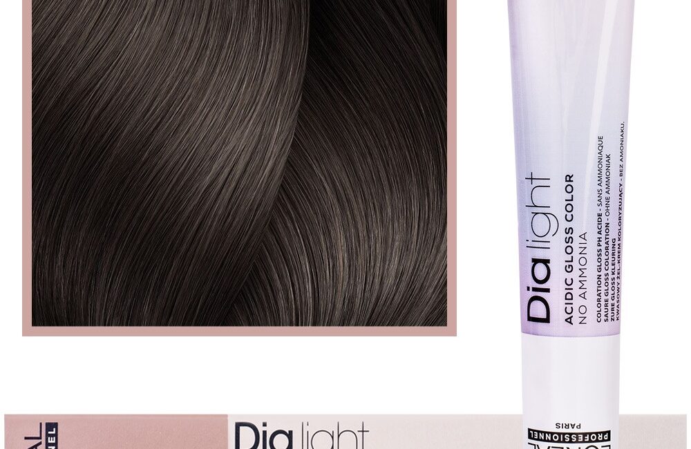 Loreal Dia Light - profesjonalna farba do włosów, 50ml 7.12 Blond Popielato-Opalizujący