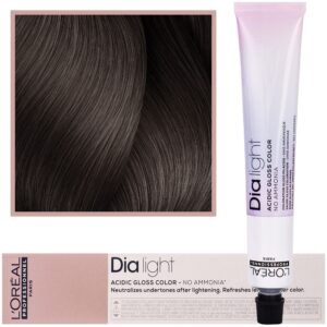 Loreal Dia Light - profesjonalna farba do włosów, 50ml 7.12 Blond Popielato-Opalizujący