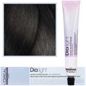 Loreal Dia Light - profesjonalna farba do włosów, 50ml 6.11 Ciemny Blond Popielaty Głęboki