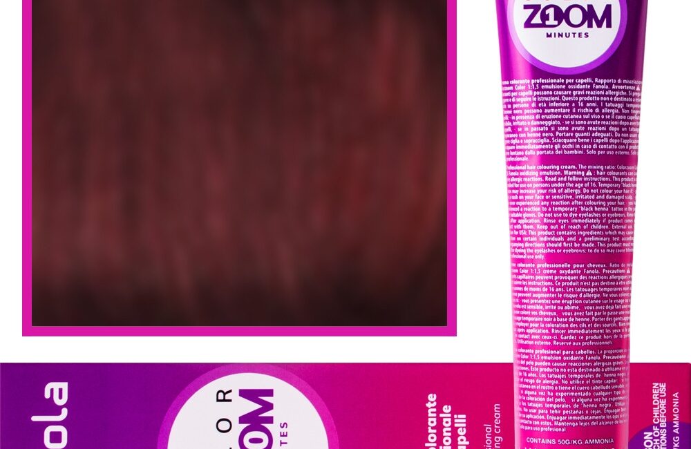 Fanola Color Zoom - krem do farbowania włosów cała paleta, 100 ml 4.5 Mahoniowy kasztan