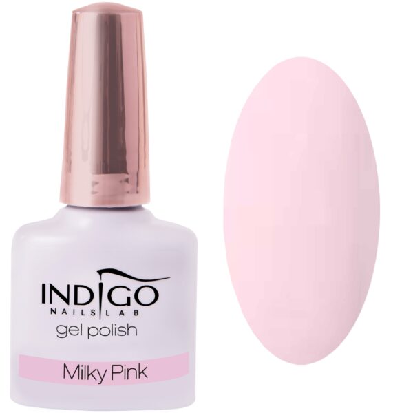 Indigo Gel Polish lakier hybrydowy, kolory 7ml Milky Pink