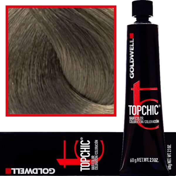 Goldwell Topchic - profesjonalna farba do włosów, 60ml 8-SB Srebrny Blond