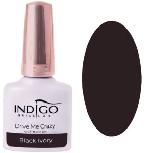 Indigo Gel Polish lakier hybrydowy, kolory 7ml Black Ivory