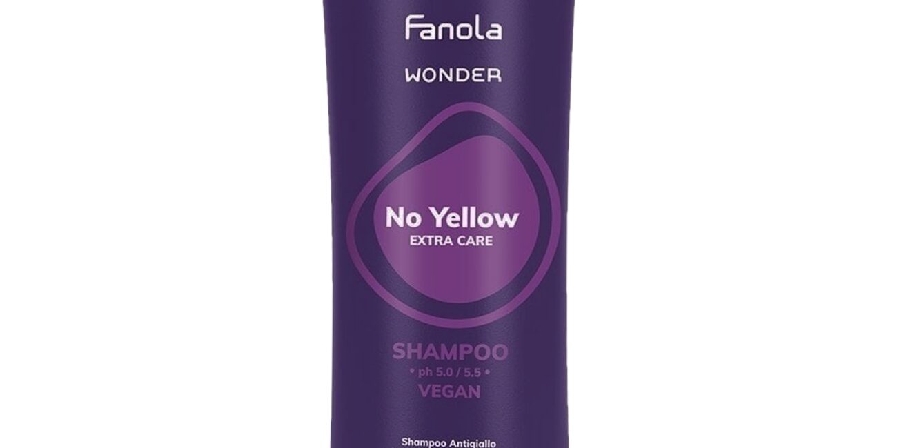 Fanola Wonder No Yellow Shampoo - szampon do włosów blond, 1000ml