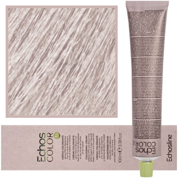 Echosline Echos Color Colouring Cream - wegańska farba do włosów, 100ml 11,72 | Zimny Platyna Kości Słoniowej