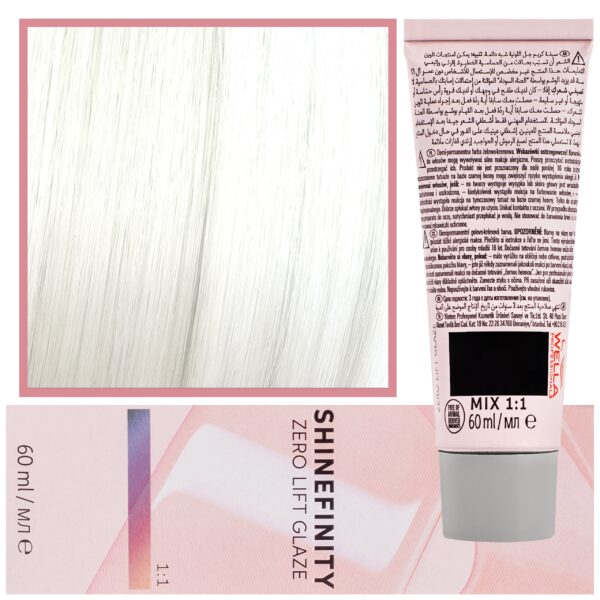 Wella Shinefinity Zero Lift Glaze - profesjonalna farba do włosów, 60ml 00/00 | Clear