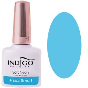Indigo Gel Polish lakier hybrydowy, kolory 7ml Papa Smurf