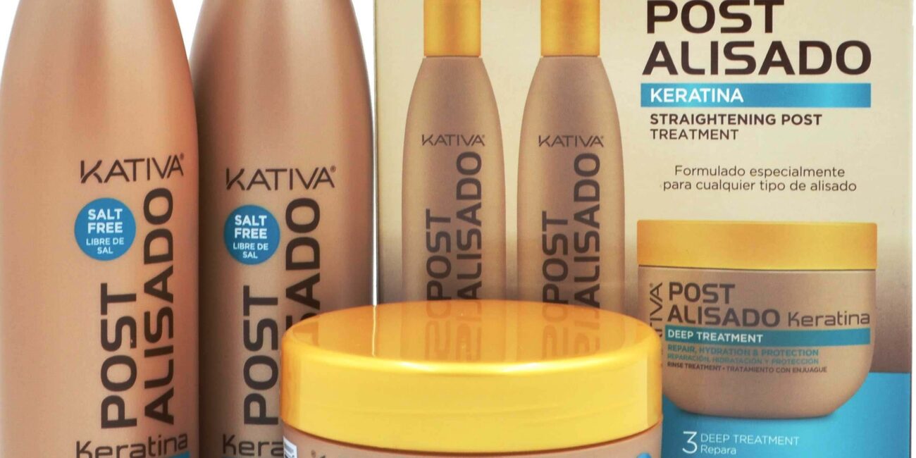KATIVA POST 3 zestaw po keratynowym prostowaniu włosów 3 x 250ml