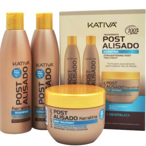 KATIVA POST 3 zestaw po keratynowym prostowaniu włosów 3 x 250ml