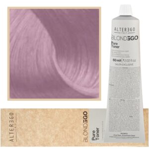 Alter Ego BlondEgo Pure Toner - ochładzający kolor toner do włosów blond, różne kolory, 60ml Cipria Dusty Pink | Pastelowy Blond