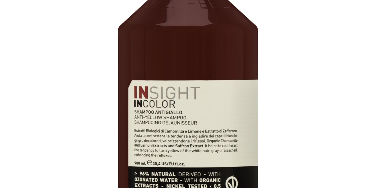 Insight Incolor Anti yellow Shampoo - szampon do włosów blond i siwych, 900ml