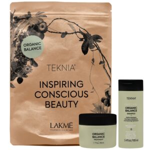 Lakme Teknia Organic Balance Pack - nawilżający zestaw kosmetyków maska 50ml + szampon 100ml