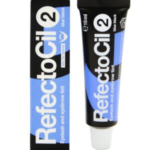 Refectocil henna do brwi i rzęs w żelu 15ml długotrwały efekt podkreślający oprawę oczu 2 Czarno Niebieski