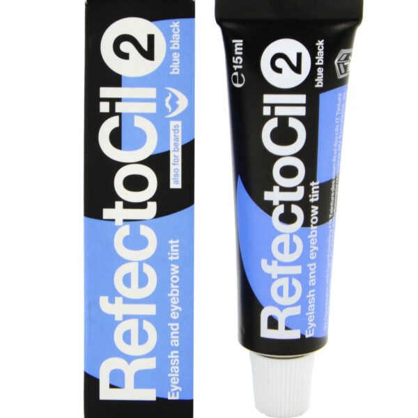 Refectocil henna do brwi i rzęs w żelu 15ml długotrwały efekt podkreślający oprawę oczu 2 Czarno Niebieski