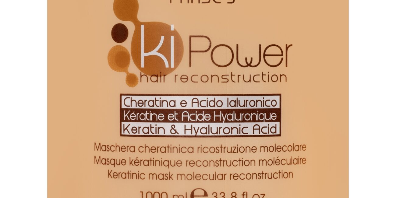 Echosline Ki Power - Keratynowa maska rekonstruująca włosy zniszczone, 1000ml