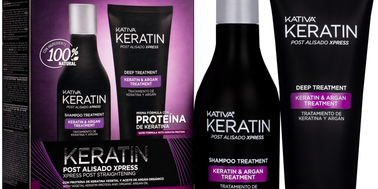 KATIVA Xpress – zestaw po keratynowym prostowaniu włosów: szampon i odżywka, 250ml + 200ml