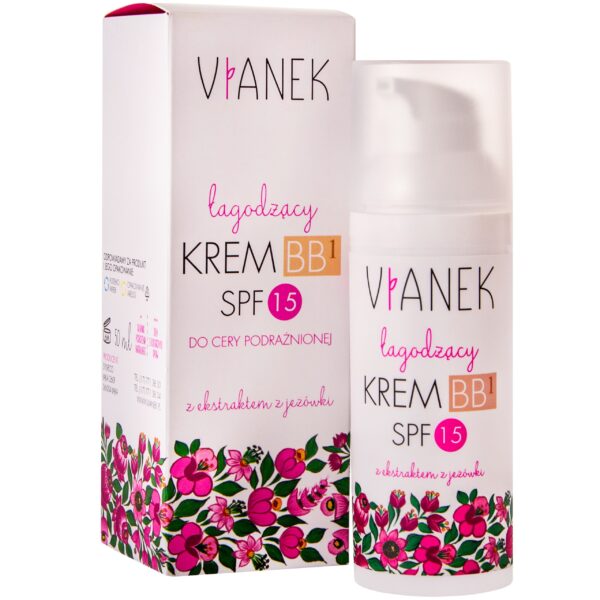 Vianek Łagodzący Krem BB z filtrem SPF 15 ochrona UV 50 ml