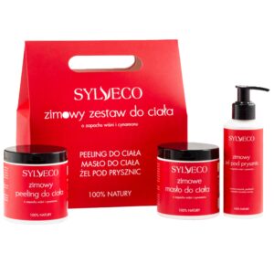 Sylveco zimowy zestaw - peeling, 265ml + żel pod prysznic, 150ml + masło do ciała, 250ml