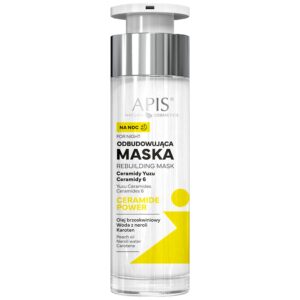 Apis Ceramide Power - odbudowująca maska na noc z olejem brzoskwiniowym, 50ml