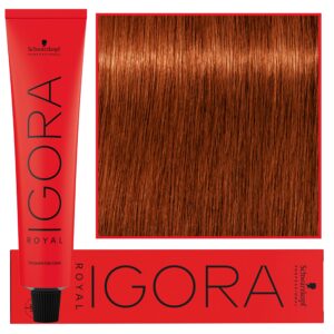 Schwarzkopf Professional Igora Royal - trwała farba do włosów o innowacyjnej formule, 60ml 6-77 | Ciemny Blond Miedziany Ekstra