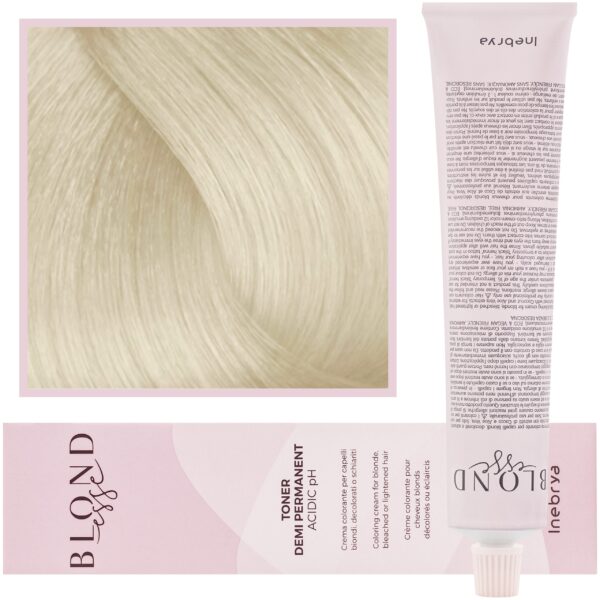 Inebrya Blondesse Toner - toner do włosów, neutralizujący żółte refleksy, 100ml DT010 | Kość Słoniowa Perłowa