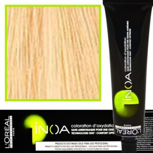 Loreal Inoa farba do włosów głęboki i trwały kolor dodatkowa ochrona włosa 60 ml 10 Bardzo. Bardzo Jasny Blond