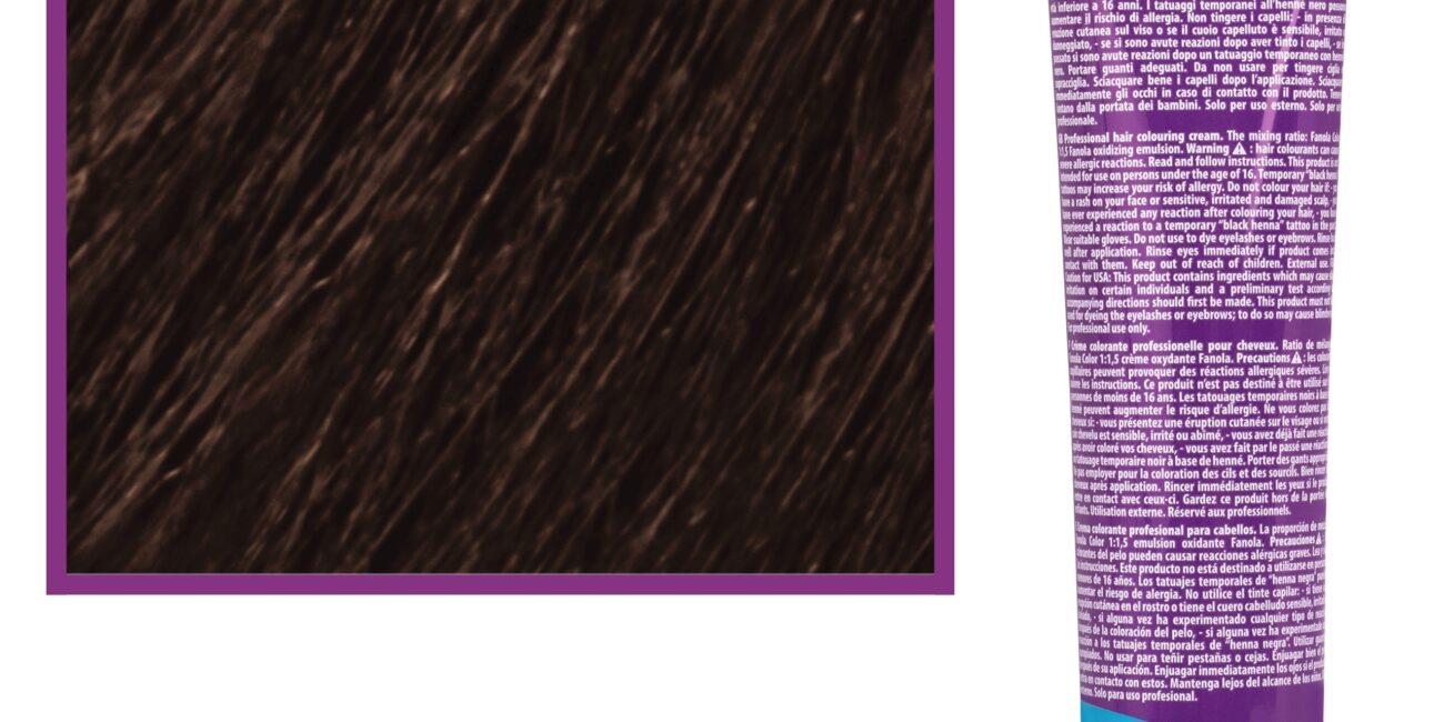 Fanola Crema Color farba - profesjonalny krem koloryzujący, 100 ml 4.14 | Kawa